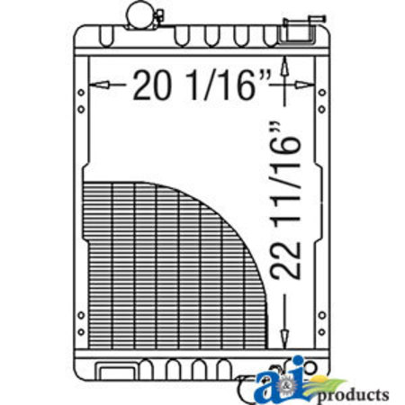 Radiator 34"" x22.75"" x10.25 -  A & I PRODUCTS, A-RE165030